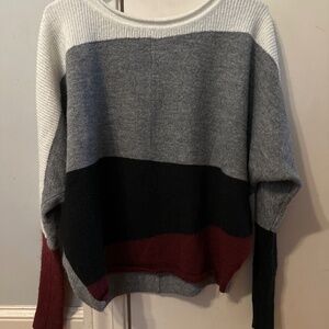 Dolman sweater- colorblock